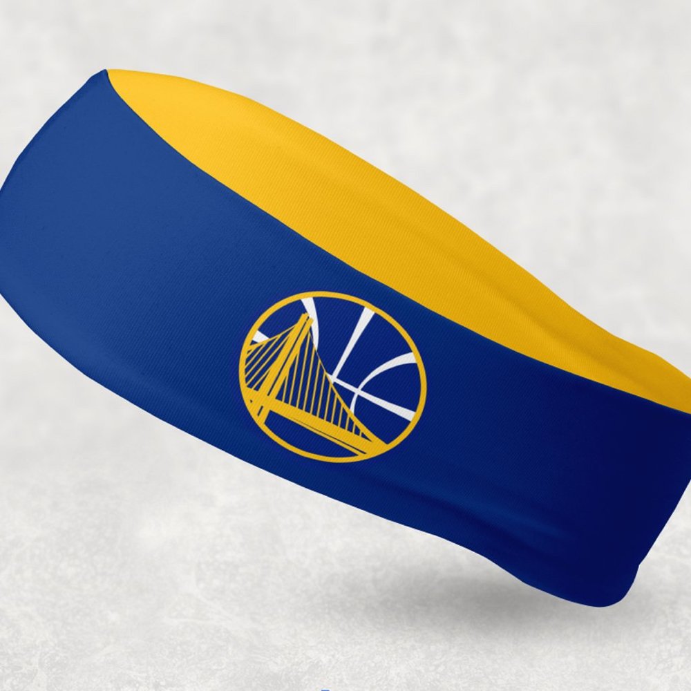 2 Pack - NEW - Reversible Golden State Warriors Headband